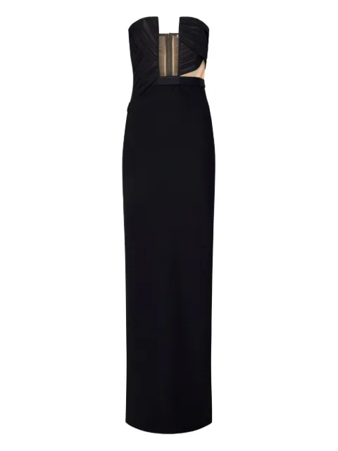 Nensi Dojaka Plissiertes Maxikleid mit Cut-Out