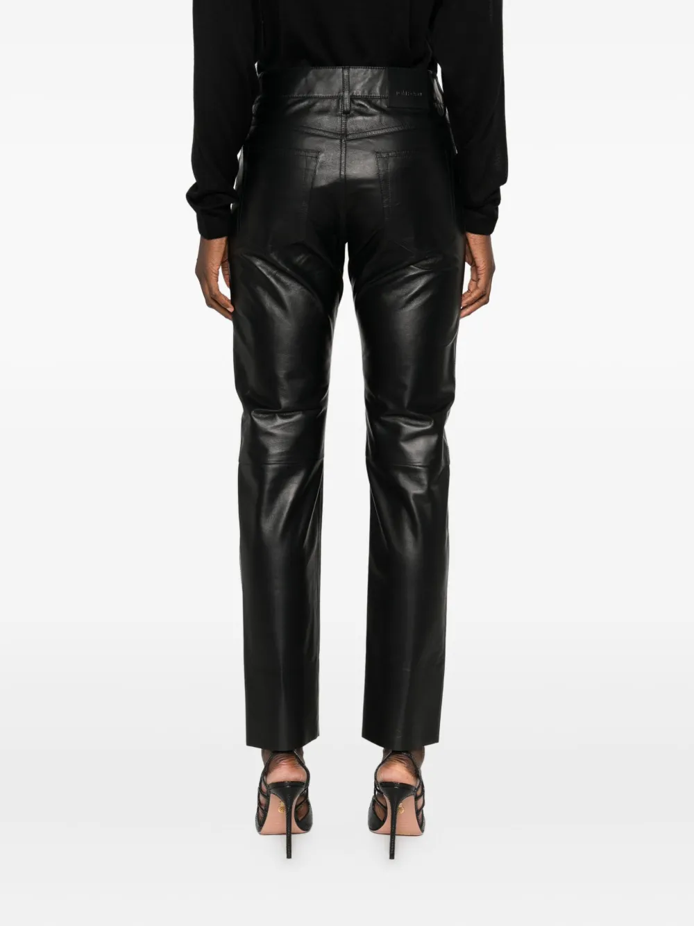 TOM FORD leather trousers Zwart