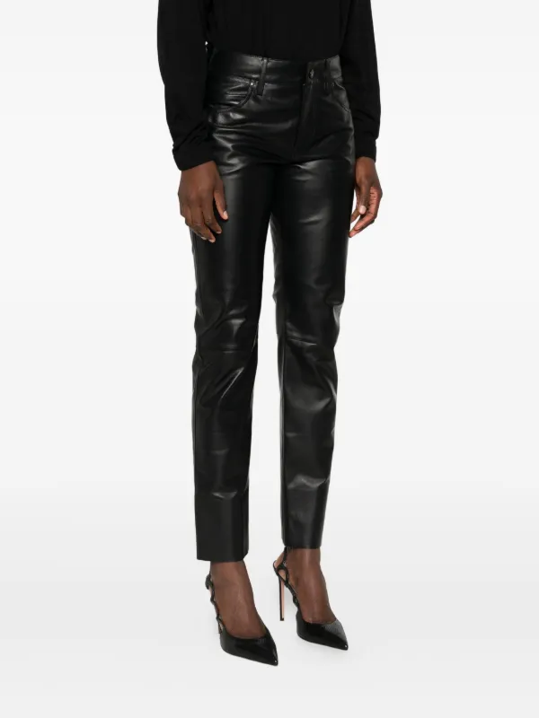 TOM FORD レザーパンツ | ブラック | FARFETCH JP