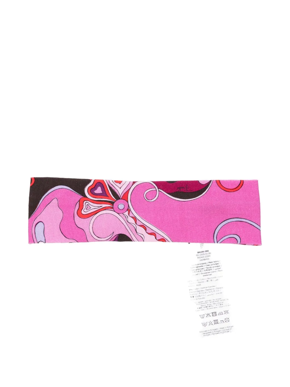 PUCCI Junior patterned headband Roze