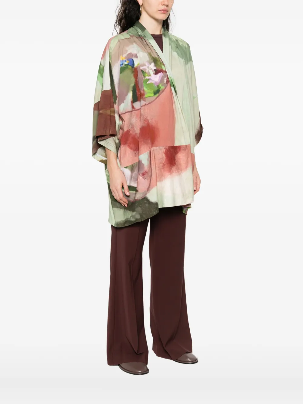 YAVI Jack met grafische print Groen