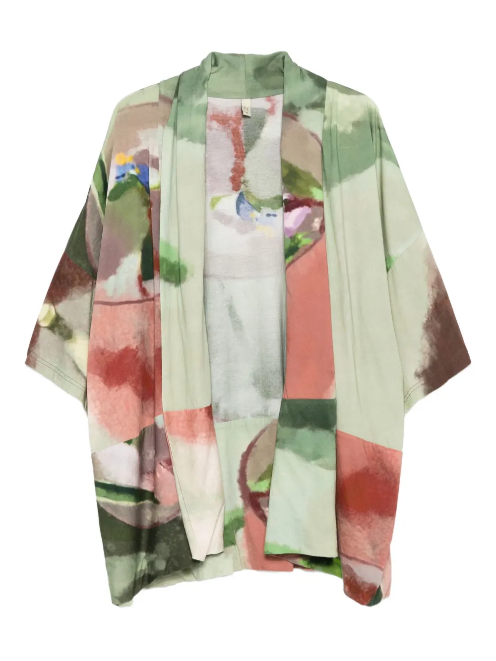 YAVI graphic-print jacket | Green | Image 1