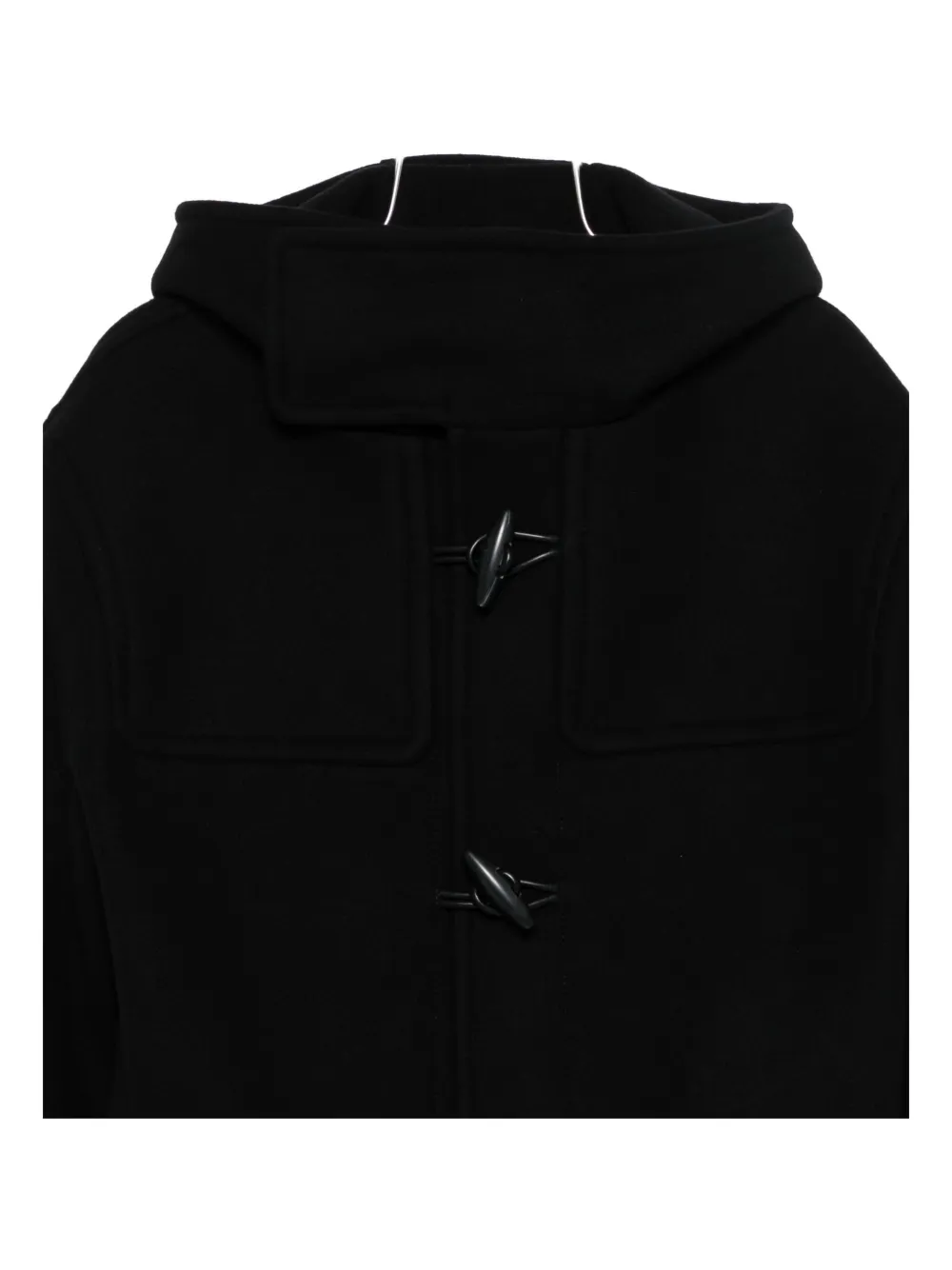 Jacquemus Hooded Long Sleeve Outerwear Collection In Black