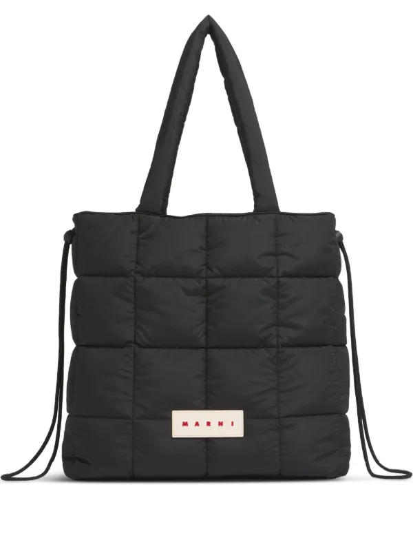 キルティング ハンドバッグ ブラック Marni キルティング ハンドバッグ | ブラック | FARFETCH JP