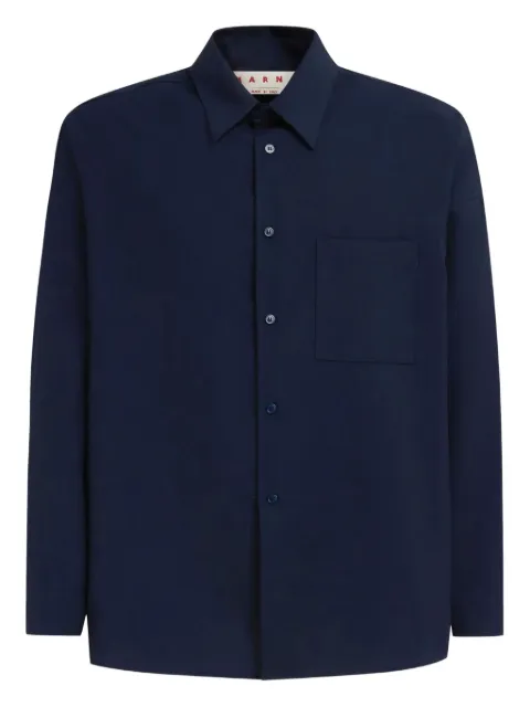 Marni camisa de lana manga larga