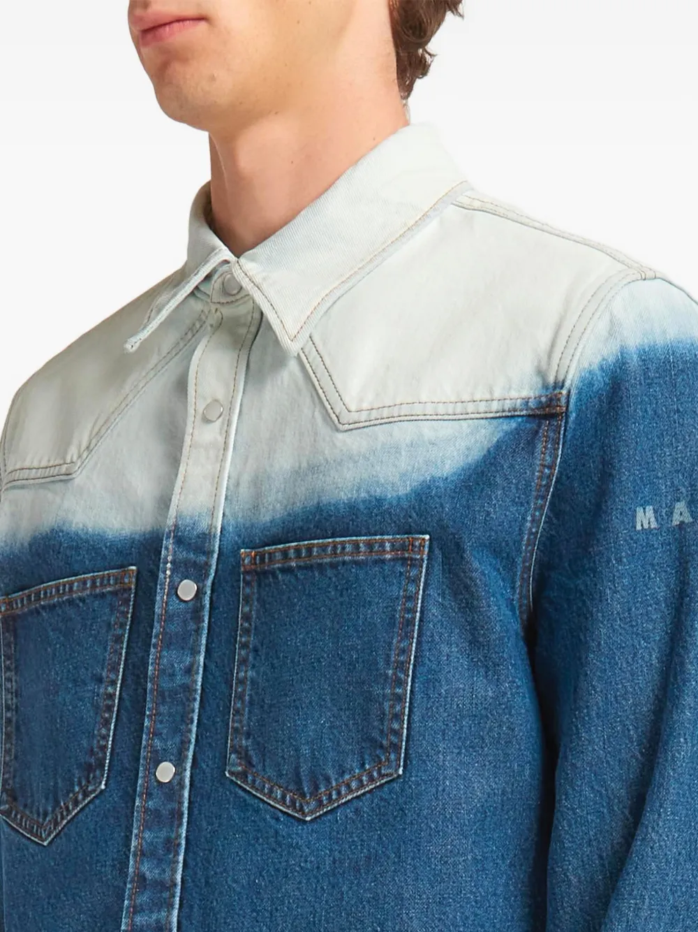  Marni Dip-dye Denim Shirt - Blue 