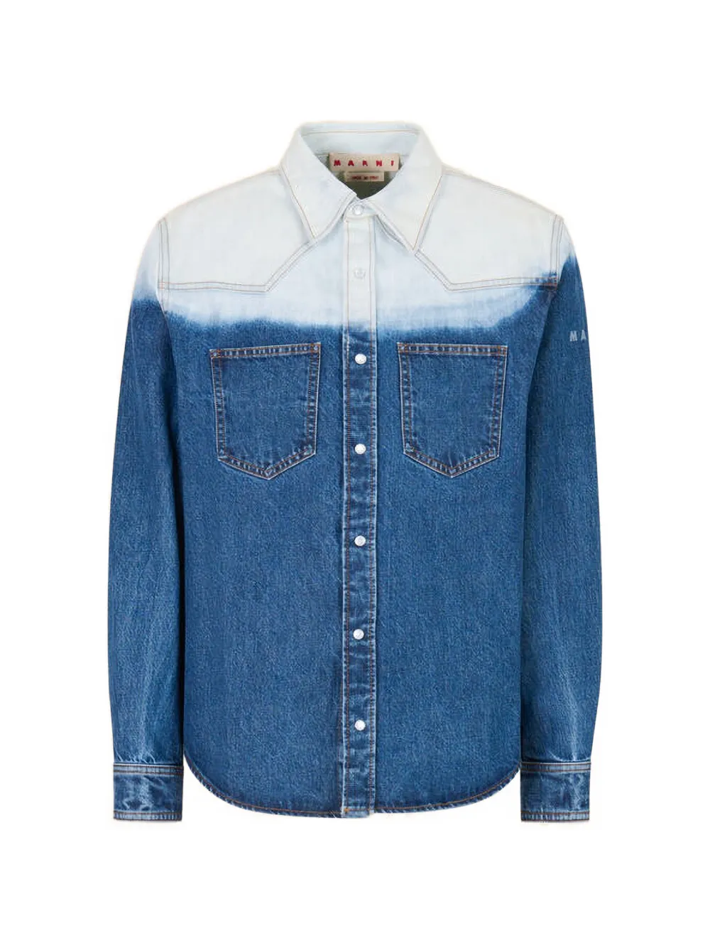 Marni dip-dye denim shirt - Blue