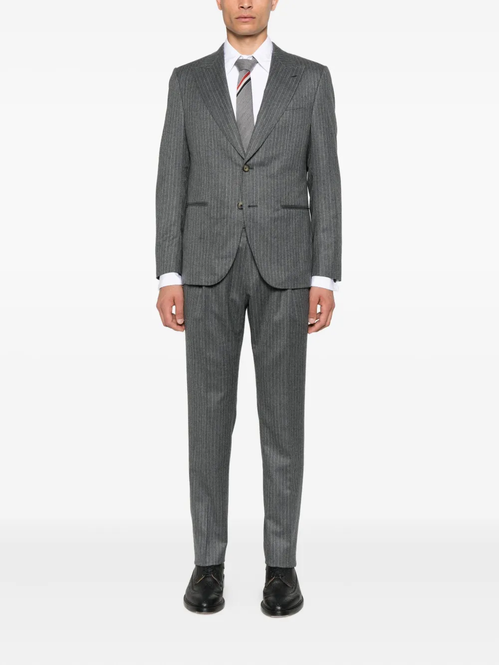 Thom Browne Overhemd met 3-Stripes logo Wit