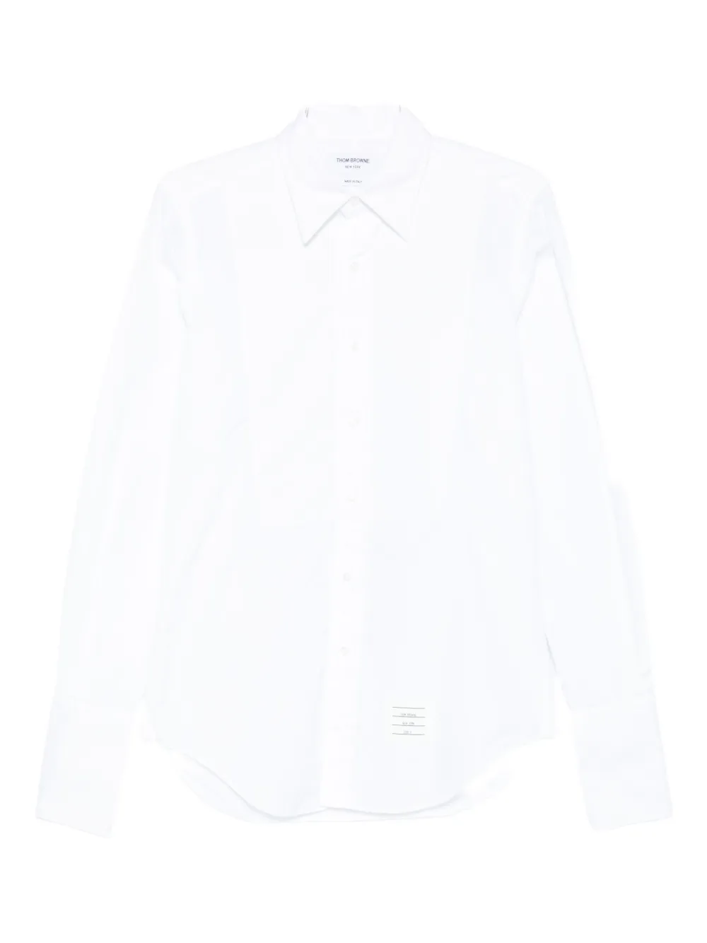 Thom Browne 3-stripes logo shirt - Bianco
