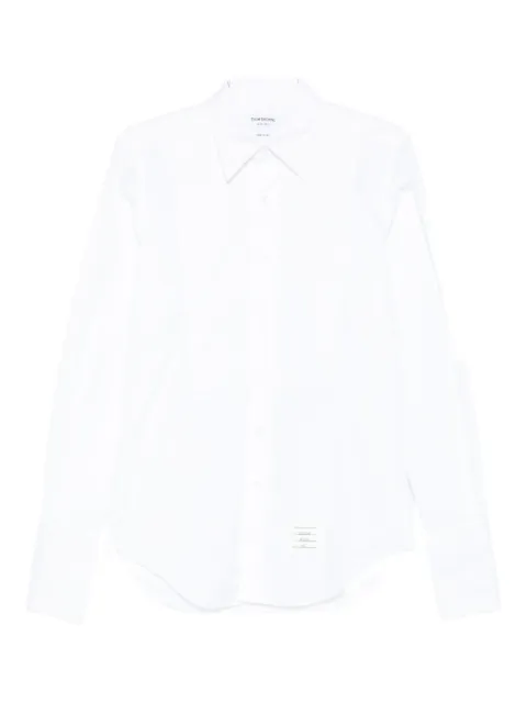Thom Browne camisa con logo y tres rayas
