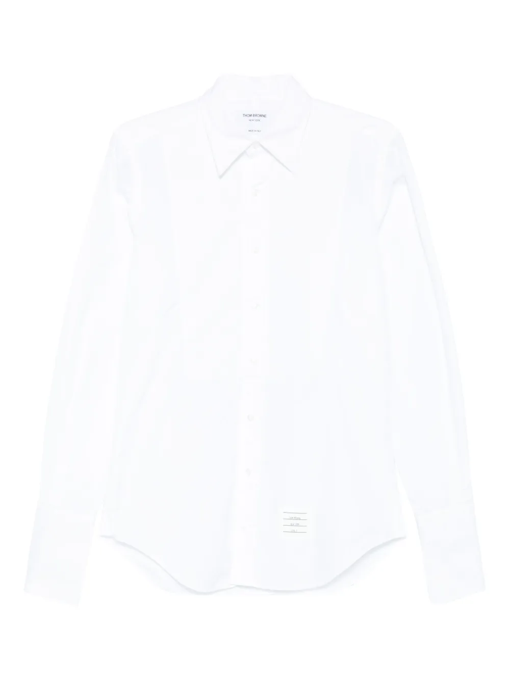 Thom Browne Overhemd met 3-Stripes logo Wit
