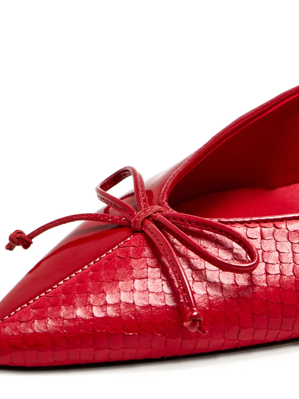 Jacquemus Leren pumps Rood