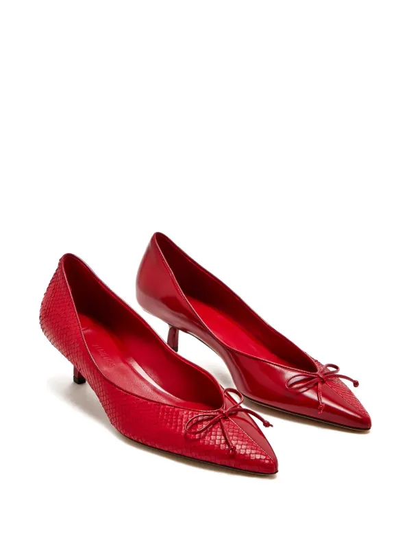 Jacquemus 45mm Leather Pumps | Red | FARFETCH HK