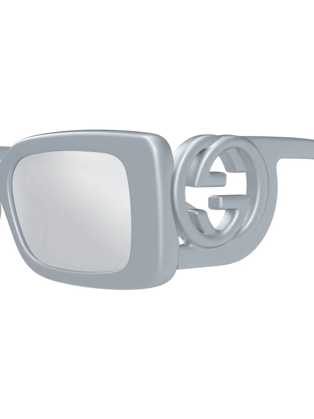 Gucci Eyewear GG-logo rectangle-frame sunglasses Grijs