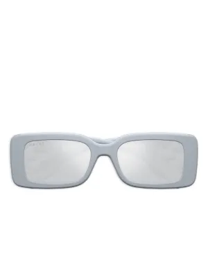Dolce & Gabbana Eyewear crystal-embellished rectangle-frame  display picture 1