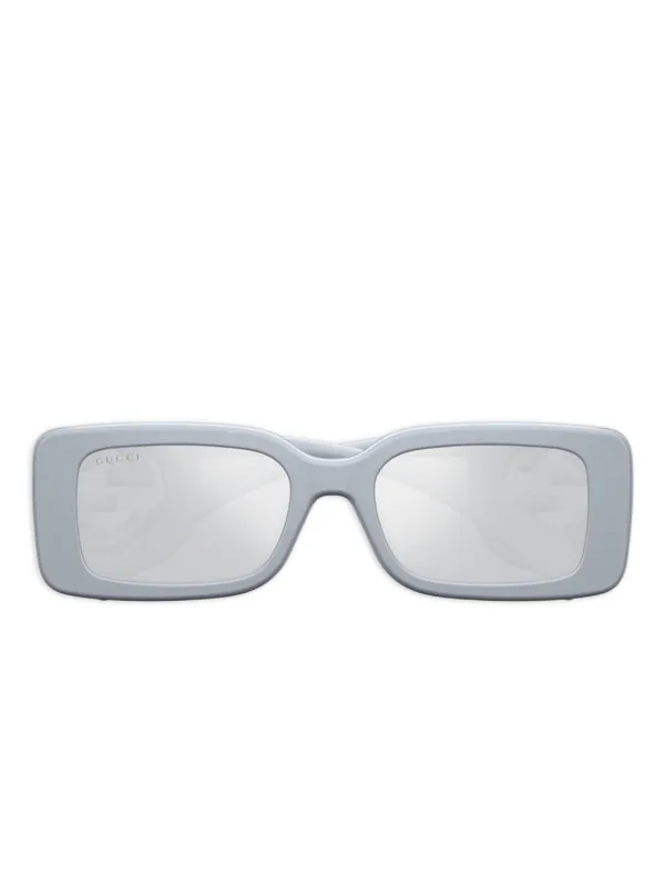 Gucci Eyewear GG スクエアフレーム サングラス | グレー | FARFETCH JP