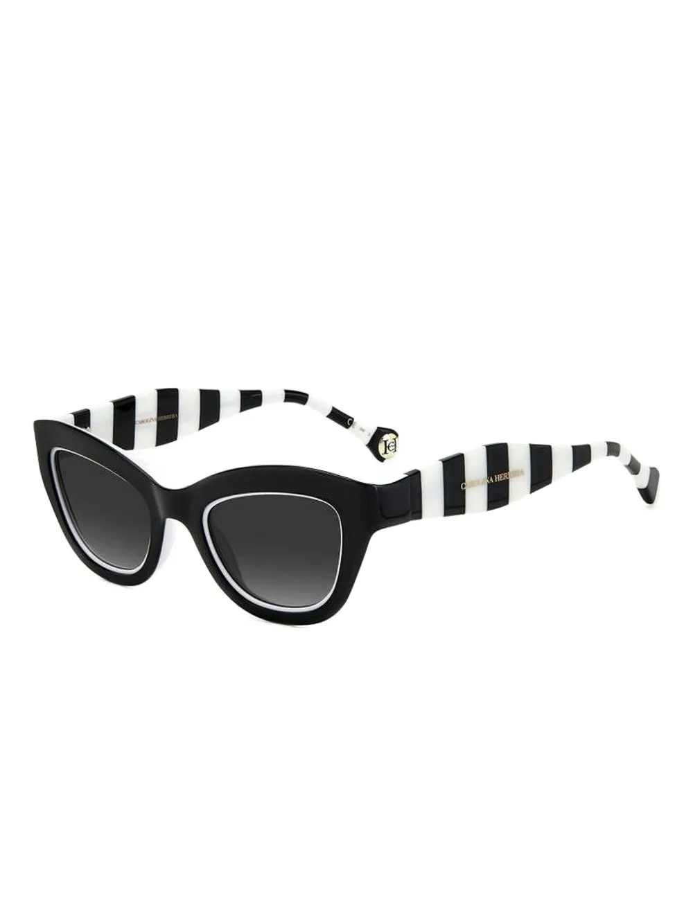 Carolina Herrera striped cat-eye sunglasses Zwart