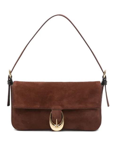 STAUD Harlow buckled suede shoulder bag