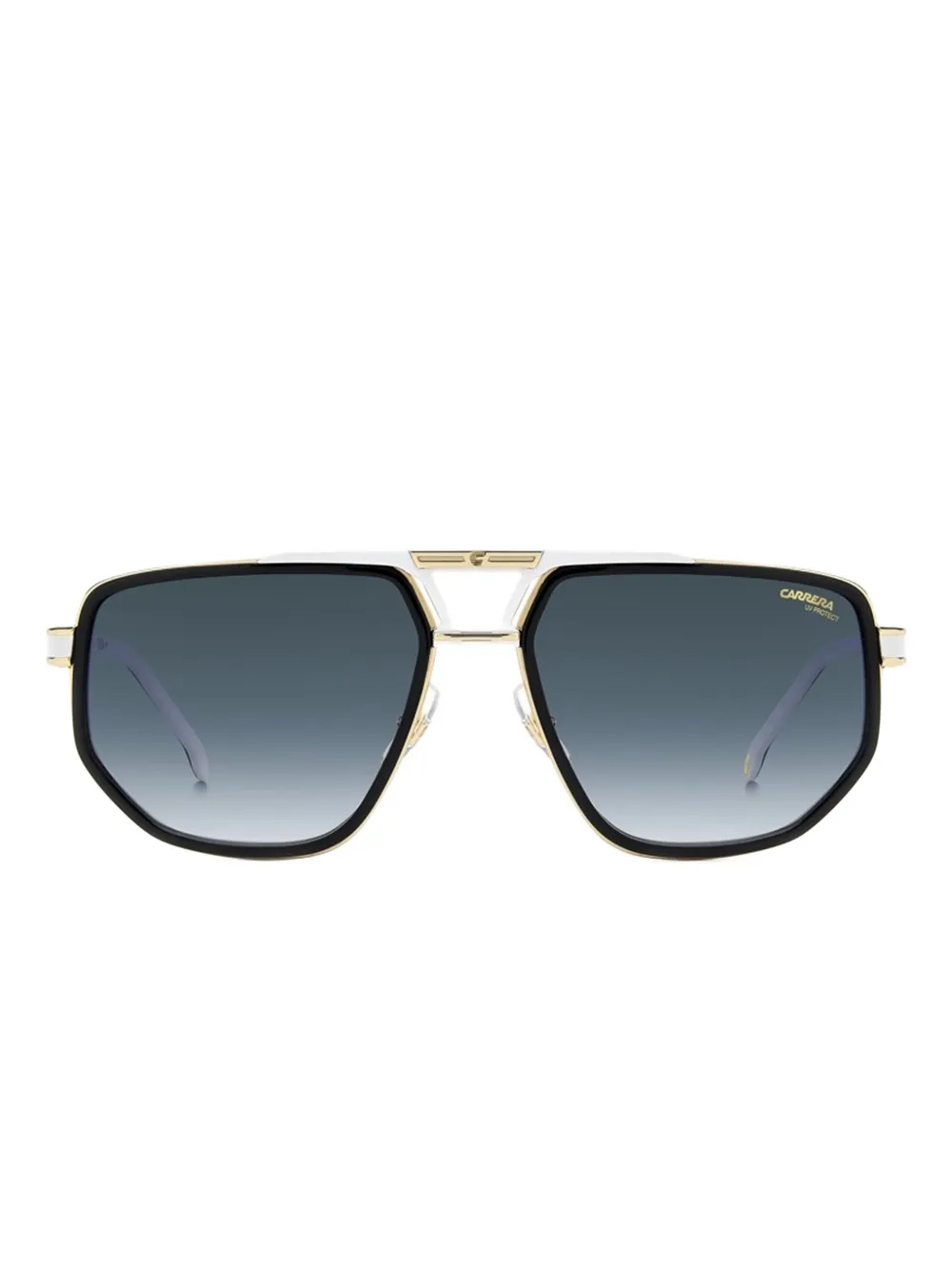 Carrera geometric-frame sunglasses Zwart