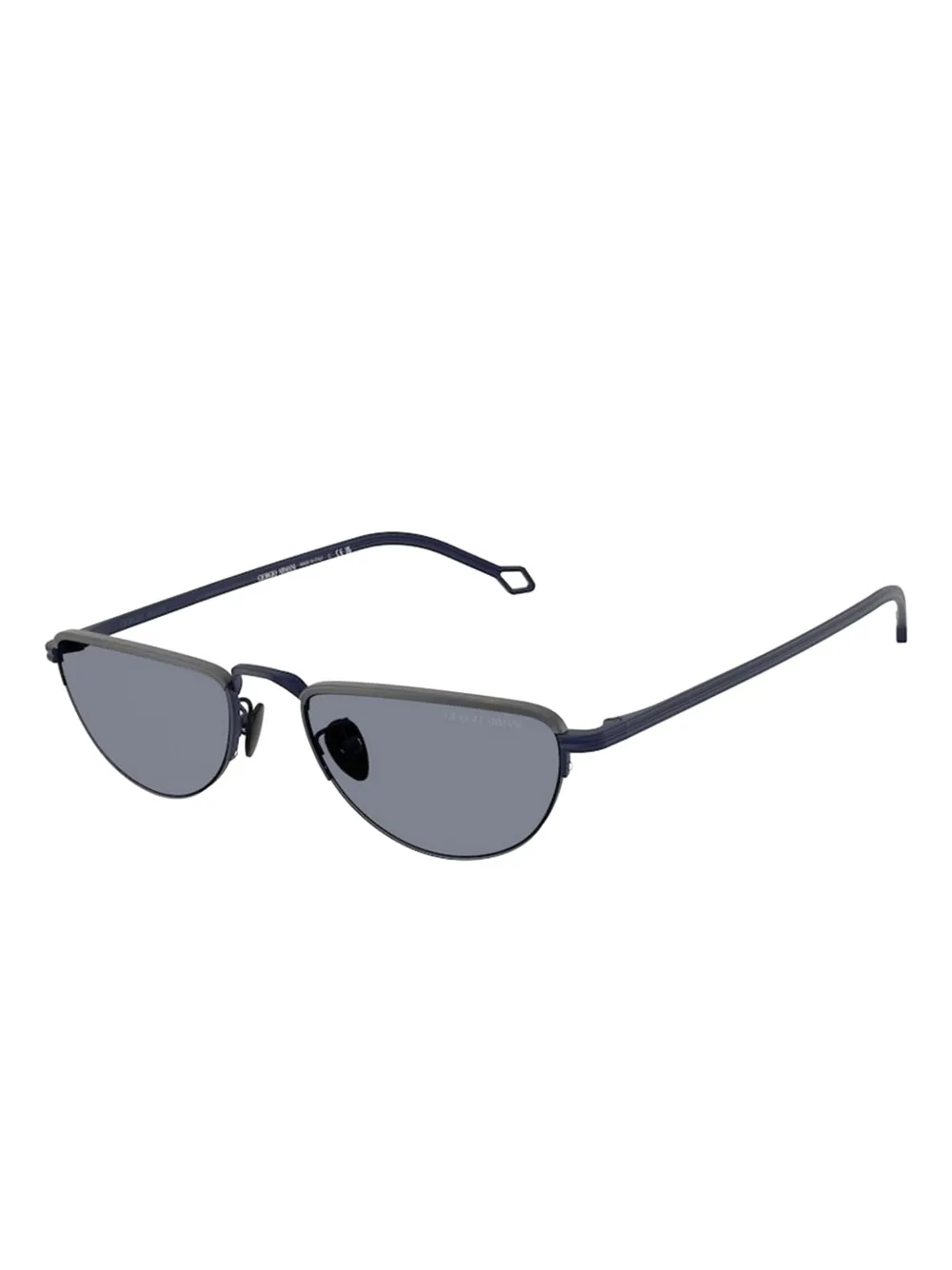 Giorgio Armani oval-frame sunglasses Blauw