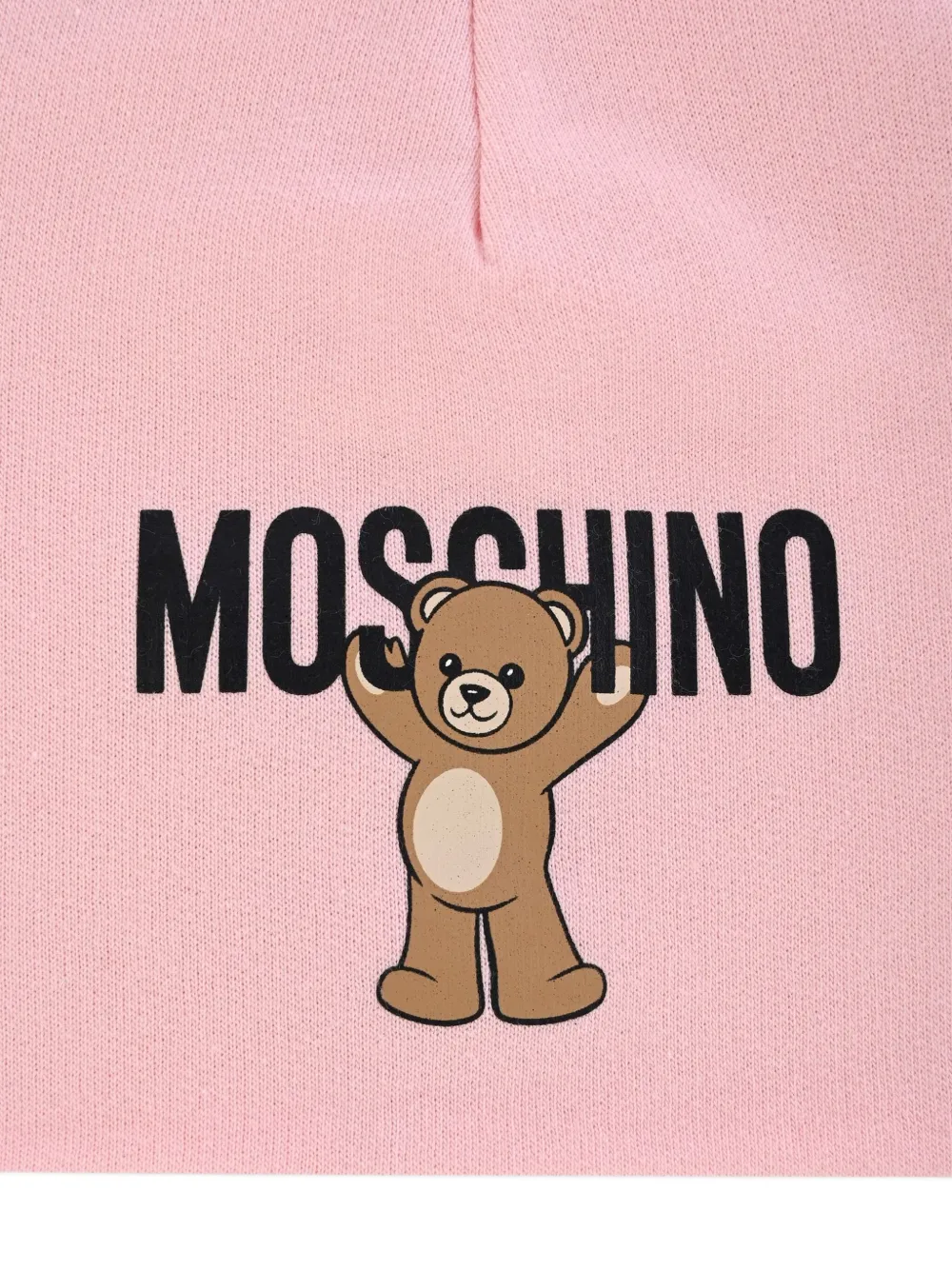 Moschino Kids Muts met beerprint Roze