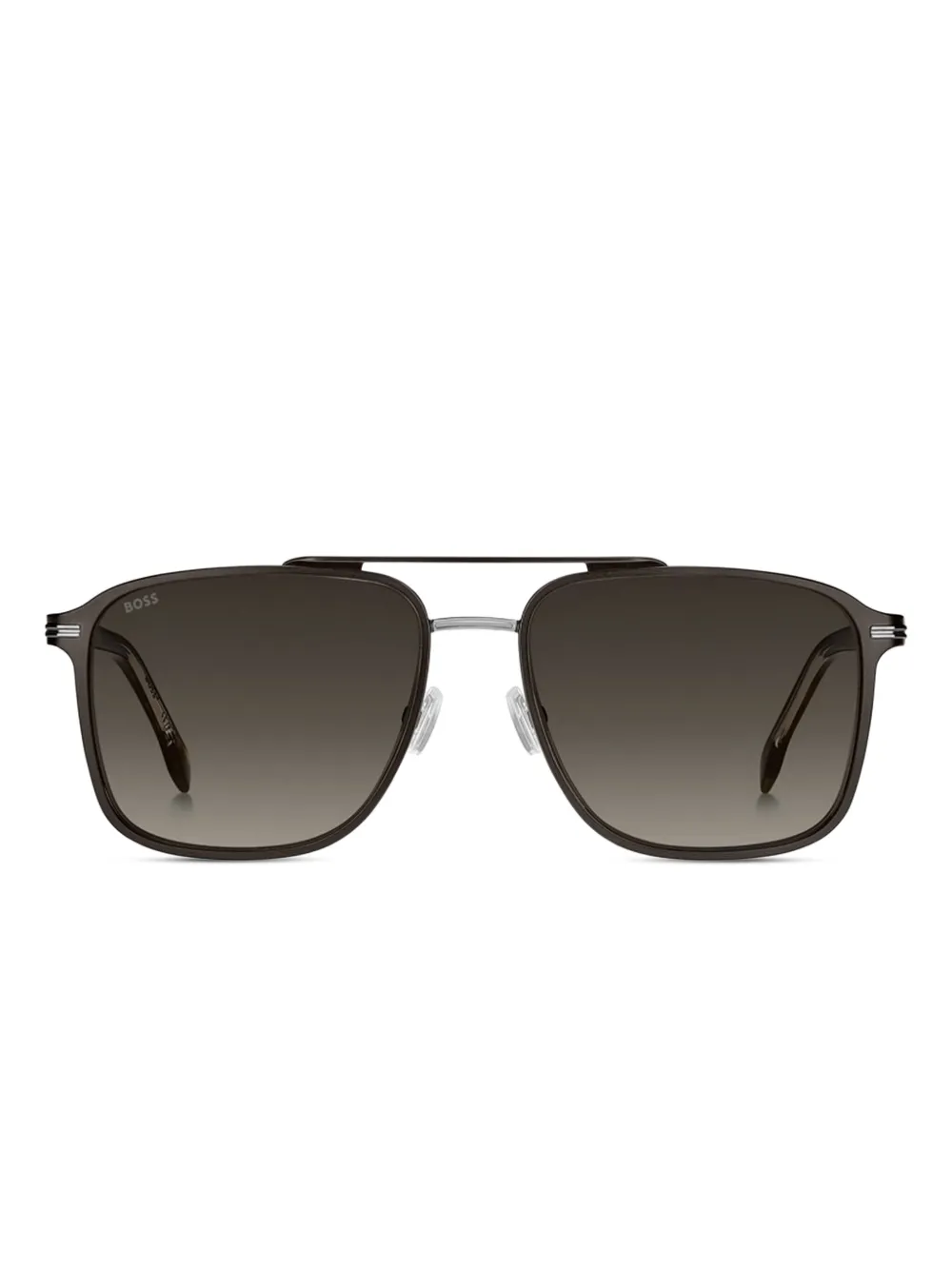 BOSS square-frame sunglasses Zwart