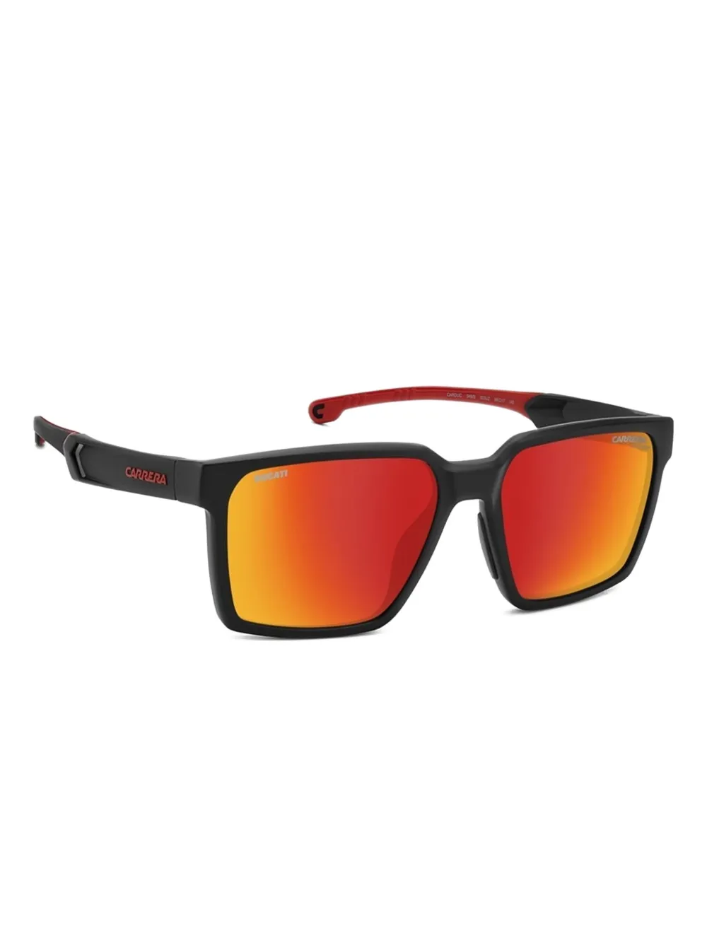 Carrera x Ducati square-frame sunglases Zwart