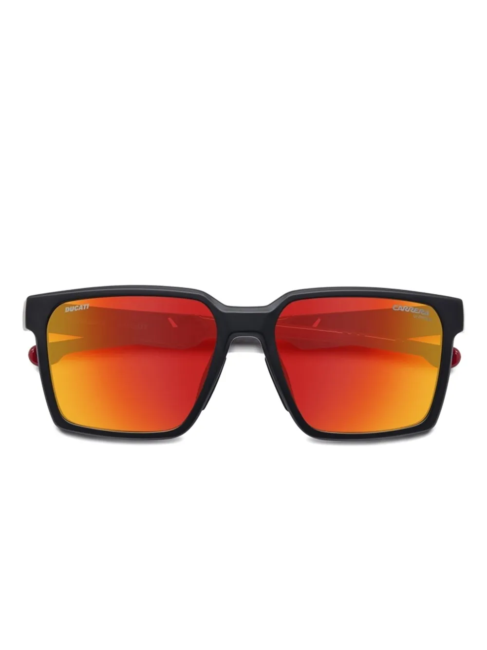 Carrera x Ducati square-frame sunglases Zwart