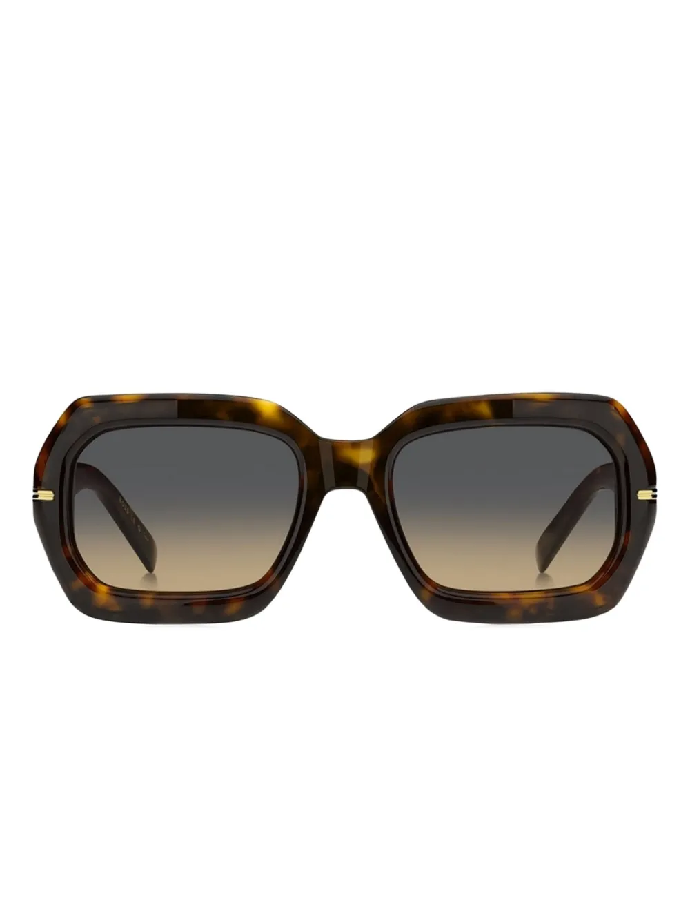 Hugo Boss Geometric-frame Sunglasses In Brown