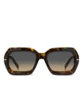 BOSS geometric-frame sunglasses - Brown