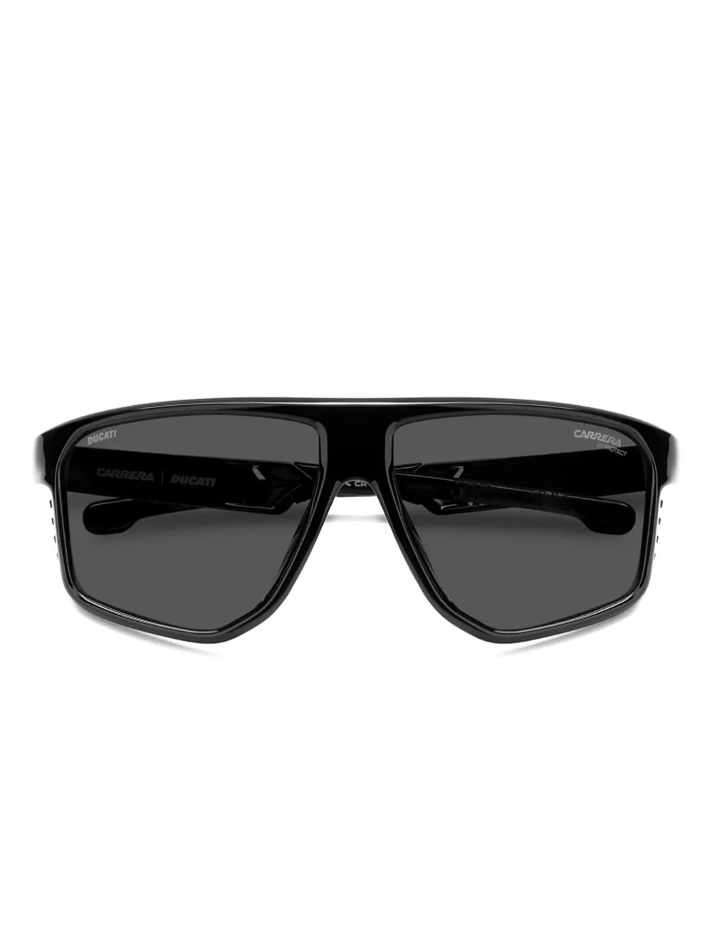 Carrera geometric-frame sunglasses Zwart
