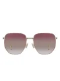 ETRO oversized-frame sunglasses - Gold