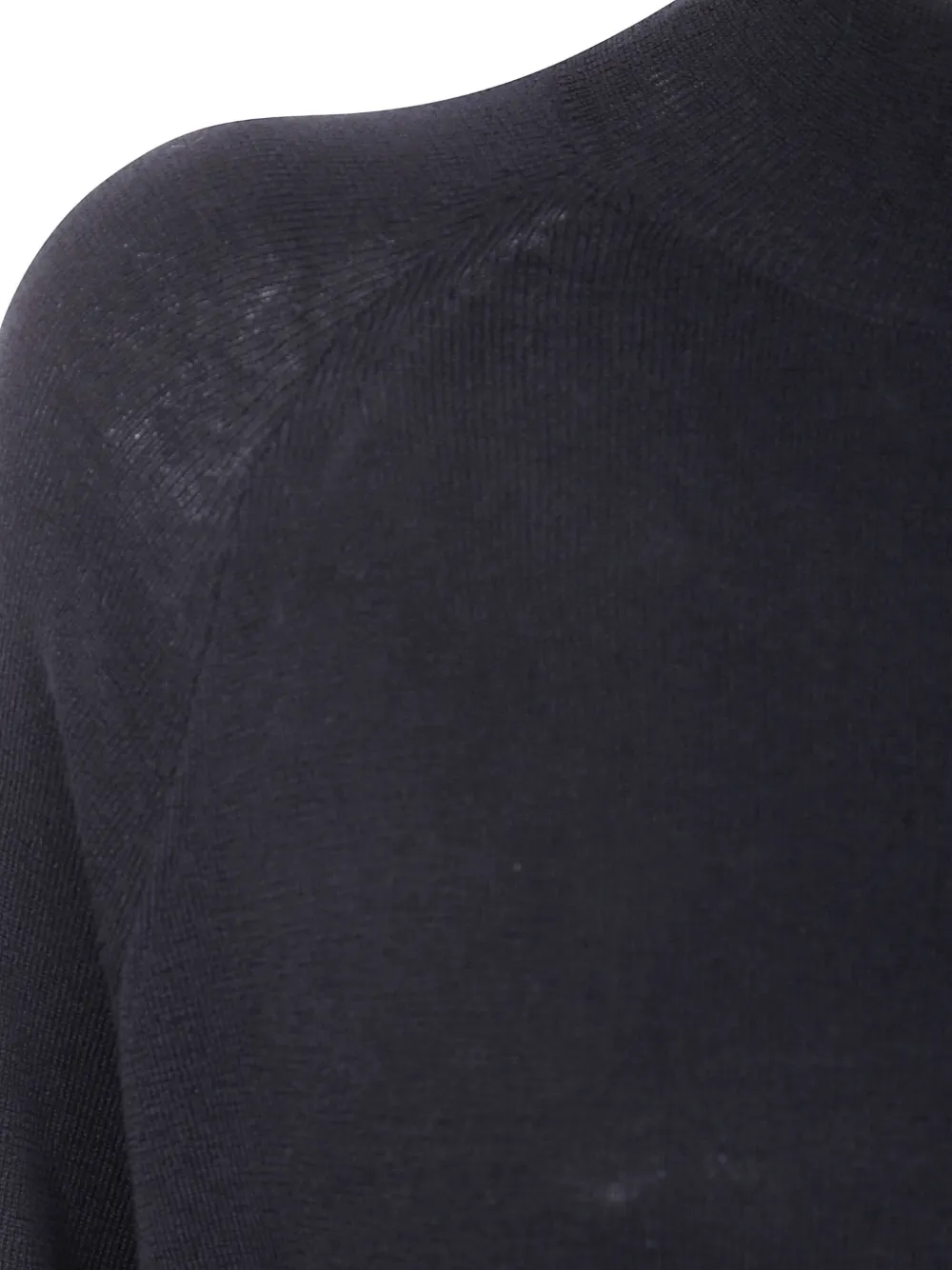 ASPESI raglan-sleeve wool sweater Zwart