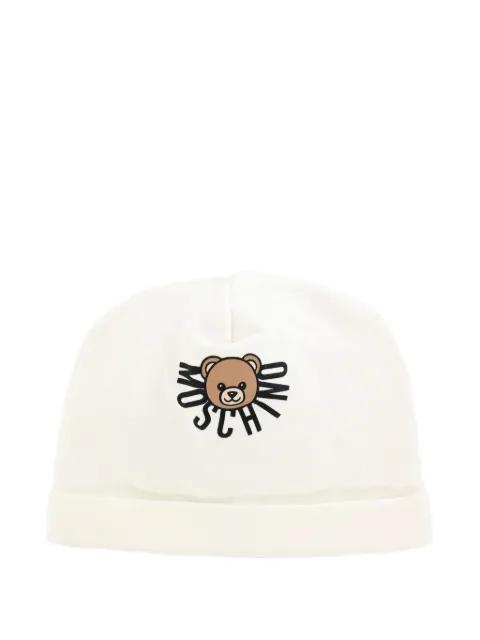 Moschino Kids teddy-print beanie