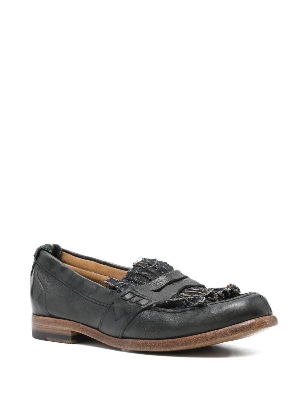 Sartori Gold frayed-detail leather loafers | Image 2