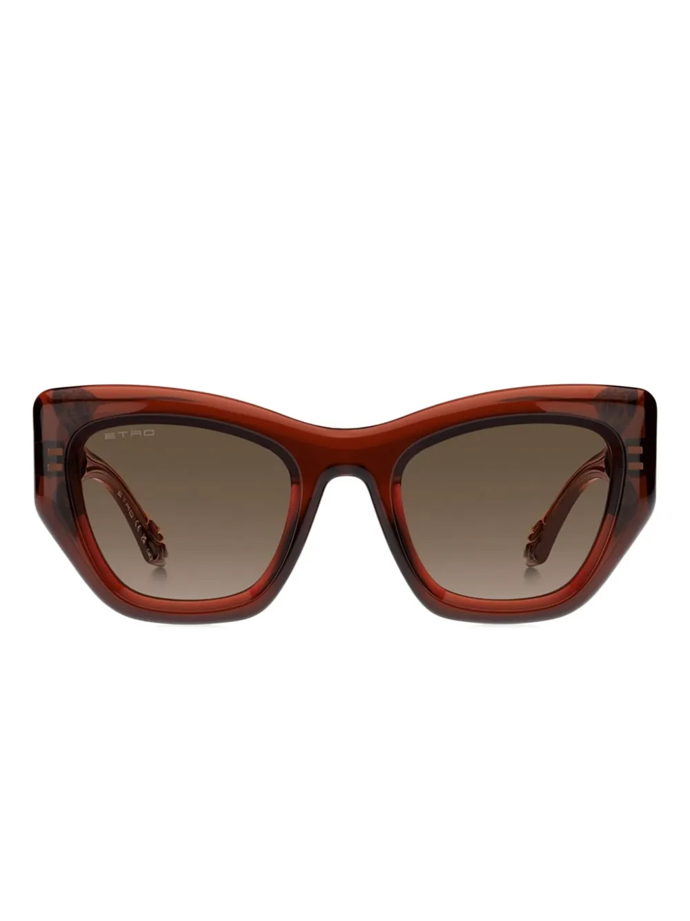 ETRO paisley-embellished cat-eye sunglasses Rood
