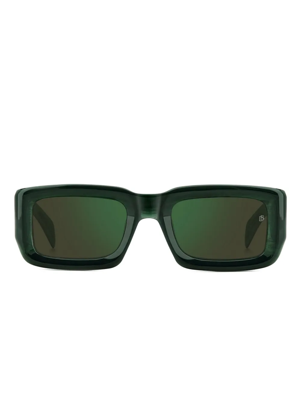 DAVID BECKHAM EYEWEAR lentes de sol con armazón rectangular | verde | Image 1