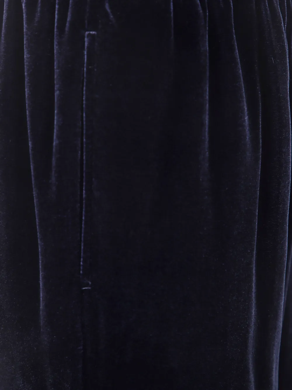 ASPESI Fluwelen broek met elastische taille Blauw