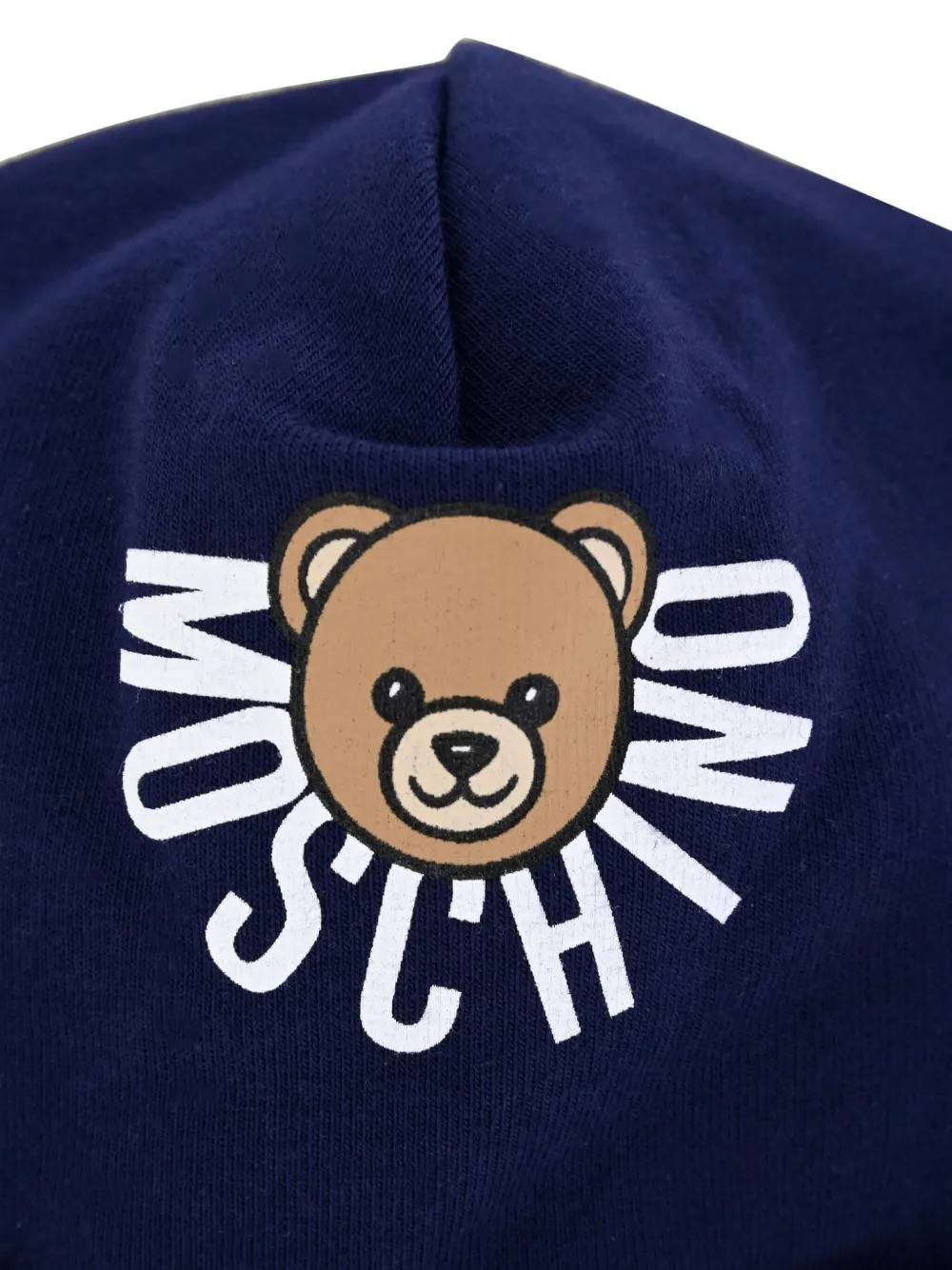 Moschino Kids Muts met teddybeerprint Blauw