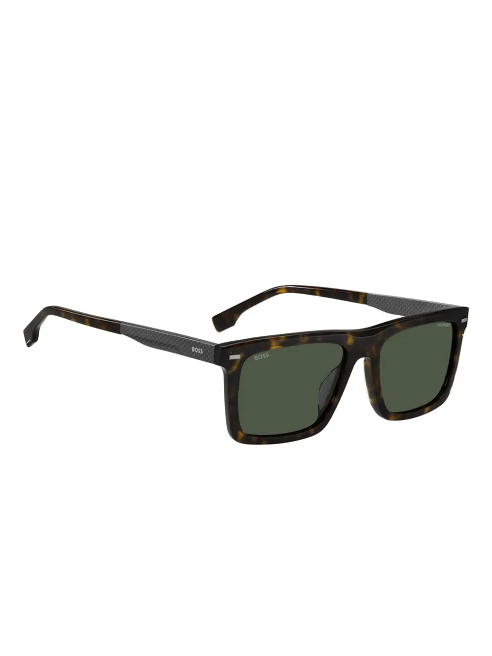 BOSS square-frame sunglasses Zwart