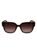 Lacoste tortoiseshell square sunglasses - Brown