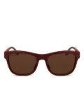 Lacoste square-frame sunglasses - Red