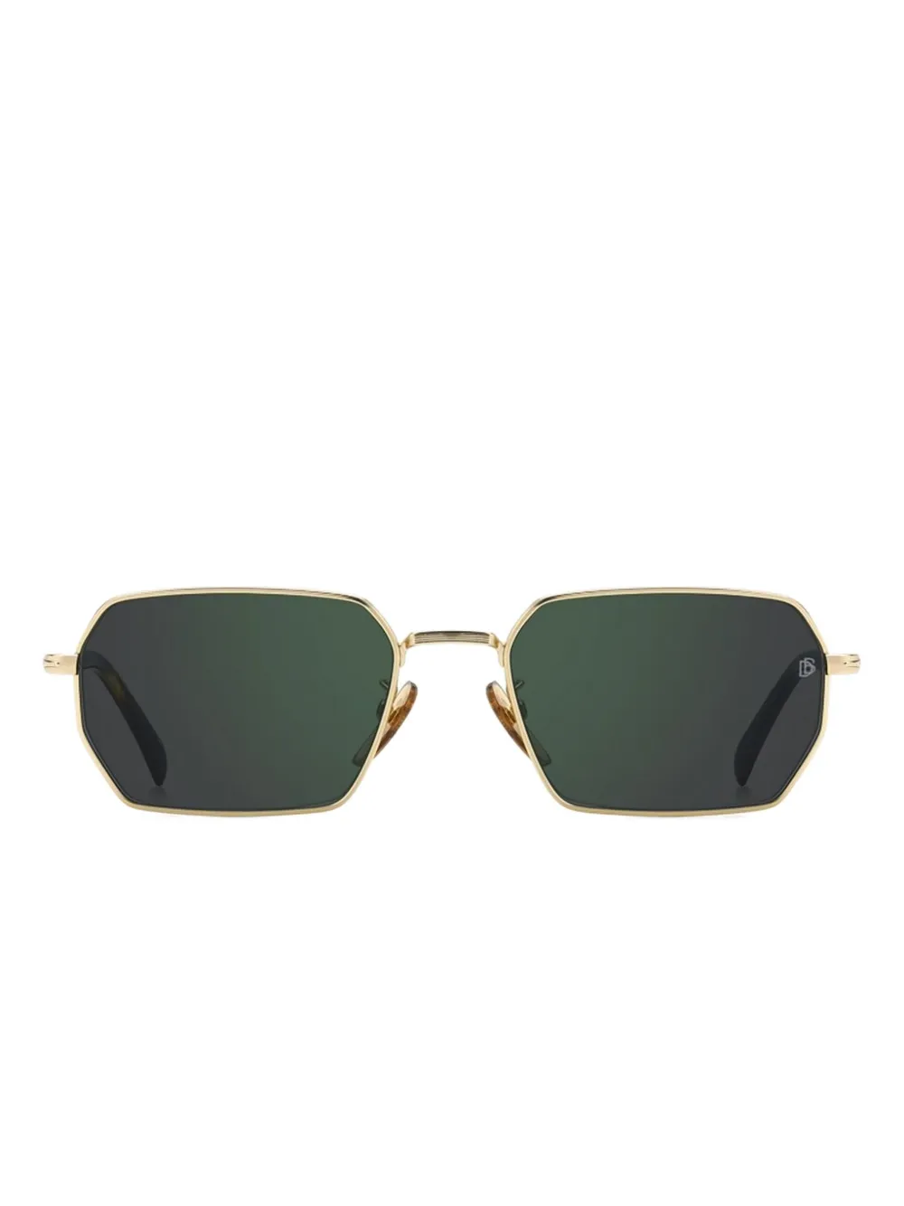 DAVID BECKHAM EYEWEAR geometric-frame sunglasses - ゴールドトーン DAVID BECKHAM EYEWEAR geometric-frame sunglasses - ゴールドトーン