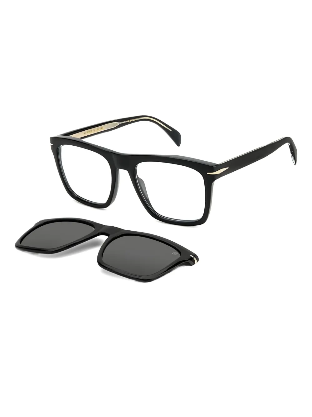 DAVID BECKHAM EYEWEAR square-frame clip-on sunglasses | Image 2