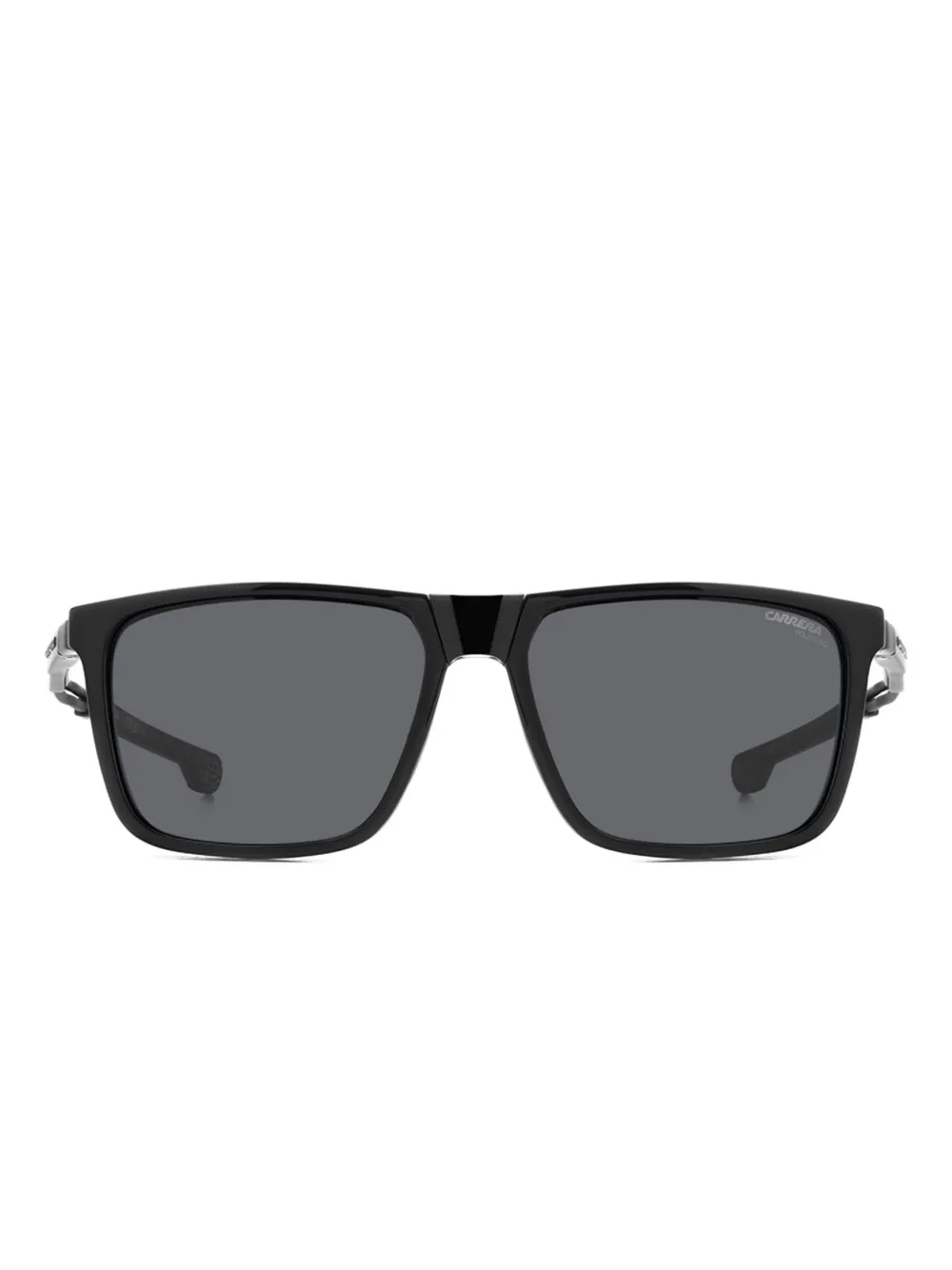 Carrera square-frame clip-on sunglasses Zwart