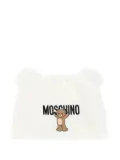 Moschino Kids teddy-print ear-flap beanie - Neutrals