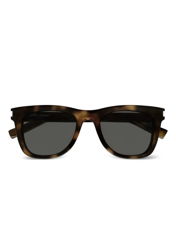 Saint Laurent Eyewear トータスシェル スクエアサングラス | ブラウン 