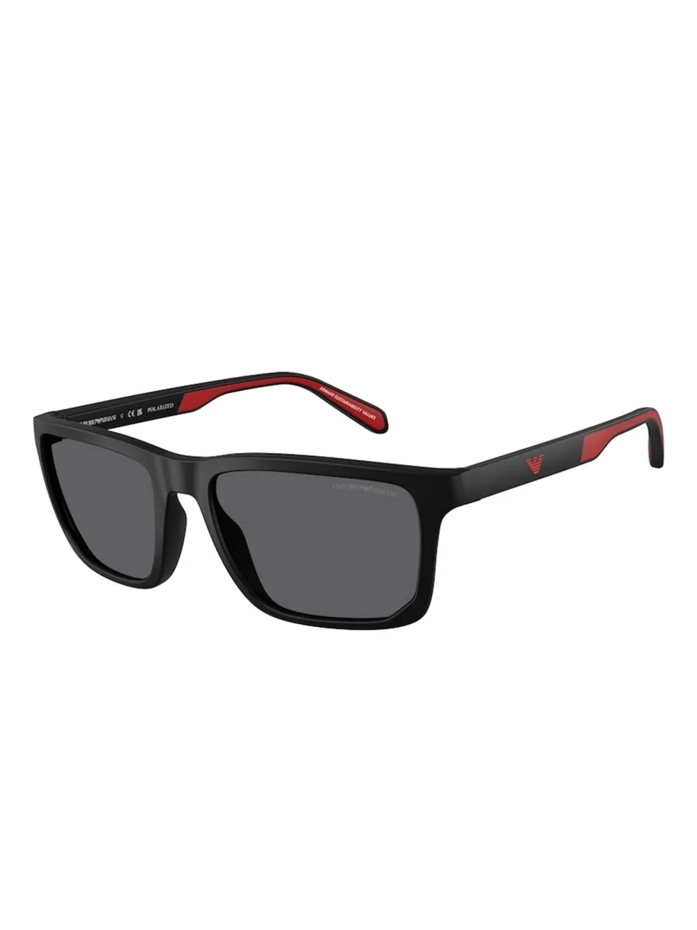 Emporio Armani rectangle-frame sunglasses Zwart