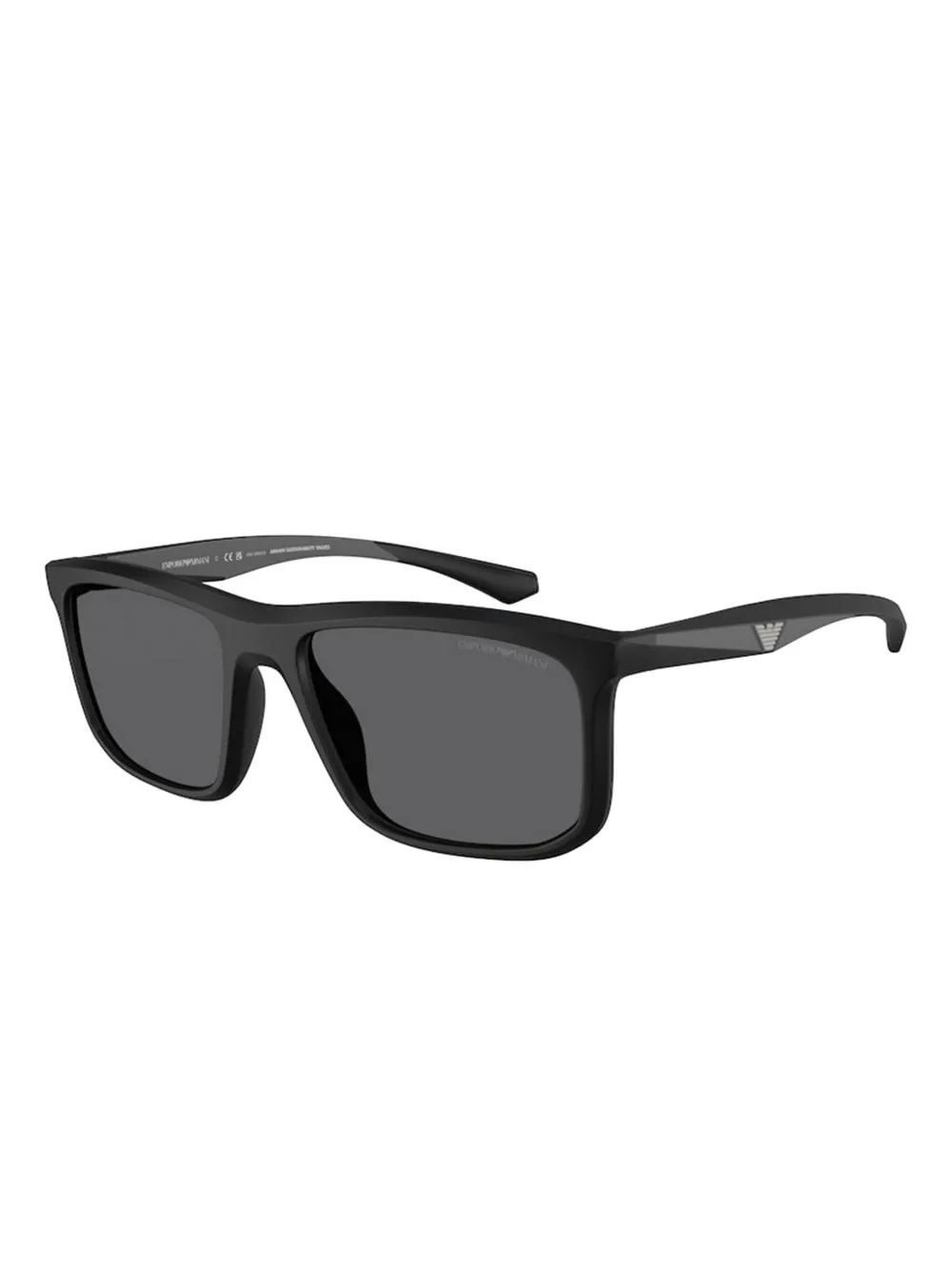 Emporio Armani square-frame sunglasses Zwart