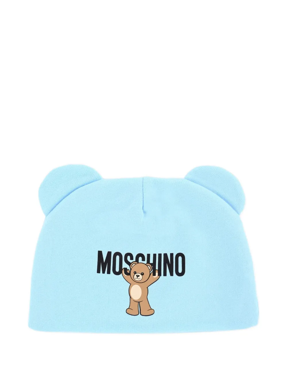Moschino Babies' Bear-ear Beanie In Blue